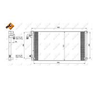 Condensatore Climatizzatore Clima Cooler Per Citroën Saxo S0 S1 S3