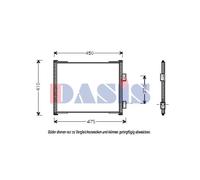 AKS DASIS 092160N Condensatore climatizzatore