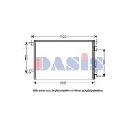 Condensatore Climatizzatore Clima Cooler Per Opel Vectra C Fiat Croma 194