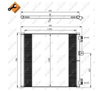 Condensatore radiatore climatizzazione 350204 NRF per PORSCHE 911 911 Cabriolet