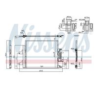 Condensatore Climatizzatore Con Essicatore Nissens per Jaguar XJ Nna _X35_ _J12_
