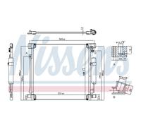 Condensatore Climatizzatore Con Essicatore Nissens per Mitsubishi L 200/