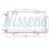 Condensatore Climatizzatore Con Essicatore Nissens per Toyota Avensis Stazione
