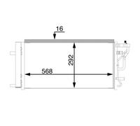 Condensatore Climatizzatore Con Essiccatore MAHLE Per I30 Coupé