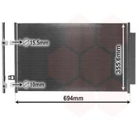 Condensatore Climatizzatore Con Essiccatore Per Fiat 500X 334_ Jeep