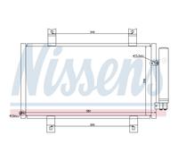 Condensatore radiatore climatizzazione R 134a 94934 NISSENS per MAZDA RX-8