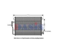 Condensatore Climatizzatore Con Essiccatore Per Mercedes-Benz Sprinter 3-T
