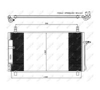 Condensatore Climatizzatore Con Essiccatore Per Nissan 350 Z Z33
