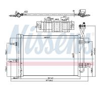 Condensatore Climatizzatore Con Essiccatore Per Opel Meriva Porsche 911 997