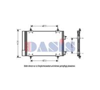 Condensatore Climatizzatore Con Essiccatore Per Peugeot 307 3A/C Citroën