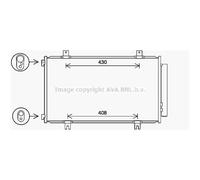 Condensatore Climatizzatore Con Essiccatore Per Suzuki SX4 688x392x12