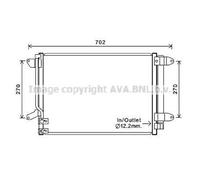 Condensatore Climatizzatore Con Essiccatore Per VW Beetle 541x398x16