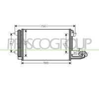 Condensatore Climatizzatore Prasco AD320C001 Prascoselection per Audi Seat Skoda