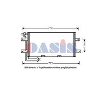 Condensatore Climatizzatore Con Essiccatore Per VW Transporter IV Bus