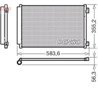Condensatore radiatore climatizzazione R 134a DCN09146 DENSO per FIAT LANCIA
