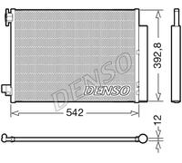 Condensatore, Climatizzatore DENSO DCN37004 per RENAULT CLIO 1.5 dCi 90