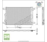 Condensatore climatizzatore Denso per ALFA ROMEO 159 SEAT TARRACO ATECA ARONA L