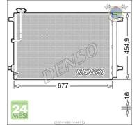 Condensatore climatizzatore Denso per AUDI A8 ##q