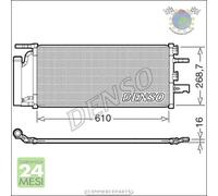 Condensatore climatizzatore Denso per BMW X1 F48 xDrive 2 F45 225 MINI