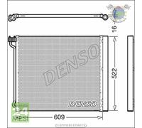 Condensatore climatizzatore Denso per BMW X6 F16 F86 xDrive M E71 E72 ActiveHyb
