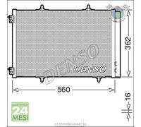 Condensatore climatizzatore Denso per CITROEN C3 II