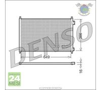 Condensatore climatizzatore Denso per HONDA ACCORD VI