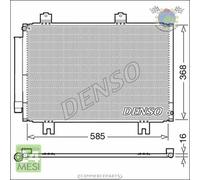 Condensatore climatizzatore Denso per HONDA JAZZ IV