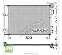 Condensatore climatizzatore Denso per HYUNDAI i20 KIA RIO