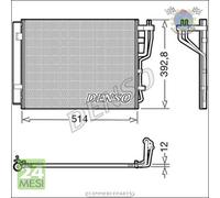 Condensatore climatizzatore Denso per HYUNDAI i30 KIA CEE'D PRO #d2