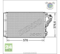 Condensatore climatizzatore Denso per HYUNDAI i30 KIA CEE'D PRO #ec
