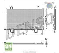 Condensatore climatizzatore Denso per LEXUS GS
