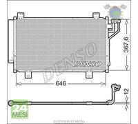 Condensatore climatizzatore Denso per MAZDA 6 3