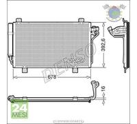Condensatore climatizzatore Denso per MAZDA 6 3 #ei
