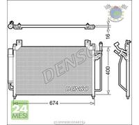 Condensatore climatizzatore Denso per MAZDA CX-7