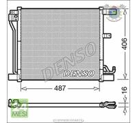 Condensatore climatizzatore Denso per NISSAN JUKE