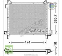 Condensatore climatizzatore Denso per NISSAN MICRA IV #ew