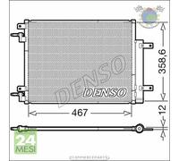 Condensatore climatizzatore Denso per OPEL KARL