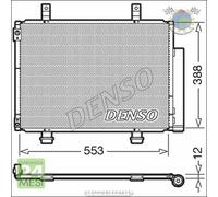 Condensatore climatizzatore Denso per SUZUKI SWIFT #ey