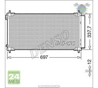 Condensatore climatizzatore Denso per TOYOTA AURIS #f1