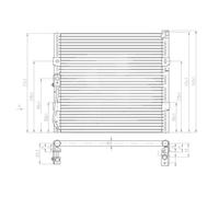 Condensatore, Climatizzatore HART 606 100 per HONDA CIVIC 1.5 i 16V (EG4)