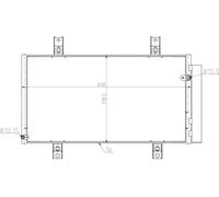 Condensatore, Climatizzatore HART 606 115 per MAZDA RX 1.3