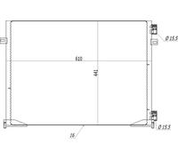 Condensatore, Climatizzatore HART 613 939 per RENAULT TRAFIC