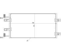Condensatore, Climatizzatore HART 614 482 per RENAULT TRAFIC