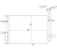 Condensatore, Climatizzatore HART 621 640 per OPEL MERIVA 1.6 (E75)
