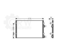 Condensatore Climatizzatore Klimacondensatore Chrysler PT Cruiser PT