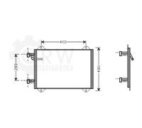 Condensatore Climatizzatore Klimacondensatore Per Audi A2 8Z0