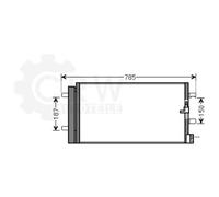 Condensatore Climatizzatore Klimacondensatore Per Audi A4 Avant A6 8T3 4GA