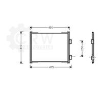 Condensatore Climatizzatore Klimacondensatore Per Ford KA Street Van RB_ RB