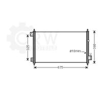 Condensatore Climatizzatore Klimacondensatore Per Honda Accord VIII Tourer