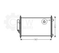 Condensatore Climatizzatore Klimacondensatore Per Honda FR-V BE